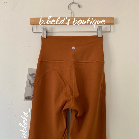 lululemon Groove Super HR Flared Pant Nulu Butternut Brown Size 2 New NWT - Picture 12 of 16